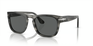 1192B1 - Striped Grey Blue With Dark Grey Lenses