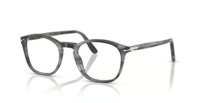 1192 - Striped Grey with Clear Lenses