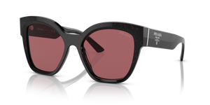 11F08S - Black/Etruscan Marble with Dark Violet Lenses