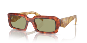 11P60C - Cognac Tortoise with Green Lenses