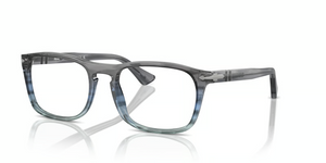 1205 - Striped Grey Gradient Blue with Clear Lenses
