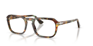 1230 - Tortoise Brown & Pearl Green with Clear Lenses