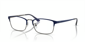 1241 - Dark Blue On Gunmetal with Clear Lenses