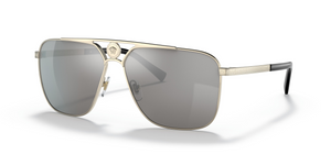12526G - Pale Gold with Light Grey Mirror Silver Lenses