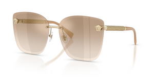 12625A - Pale Gold with Light Brown Dark Brown Gradient Lenses