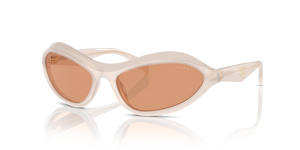 12V07V - Opal Milk with Orange Lenses