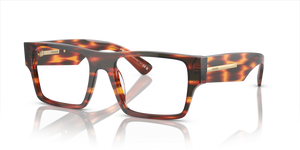 13O1O1 - Havana Red with Clear Lenses