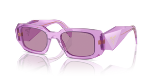 13R07Q - Transparent Amethyst with Dark Violet Mirror Silver Int Lenses