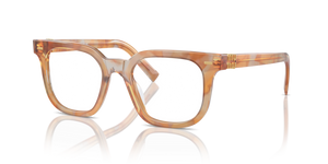 13U1O1 - Havana Cream with Clear Lenses