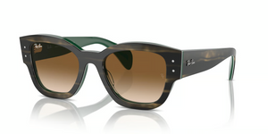 140251 - Striped Green On Green with Clear & Brown Lenses