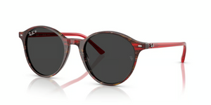 141948 - Transparent Shade Fantasy Red with Polarized Black Lenses