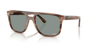 1423O9 - Havana Brown with Polarized Light Blue Lenses