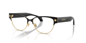 1433 - Black/Gold with Clear Lenses