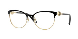 1433 - Black/Gold with Clear Lenses