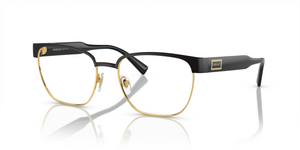 1436 - Black/Gold with Clear Lenses
