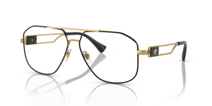 1443 - Black/Gold with Clear Lenses