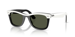 144431 - White On Black with Green Lenses