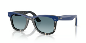 14453M - Blue On Havana with Blue Gradient Grey Lenses