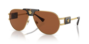 147073 - Gold with Dark Brown Lenses