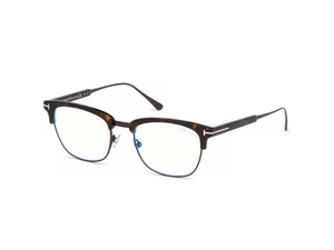 052 - Dark Havana with Clear Lenses