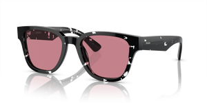 15O70C - Havana Black Crystal with Red Crystal Lenses
