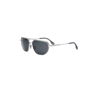 16A - Shiny Silver with Grey Lenses