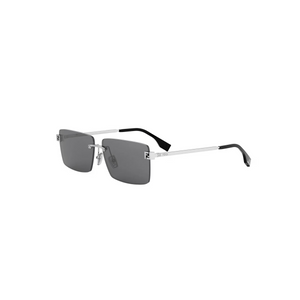 16A - Shiny Silver with Grey Lenses