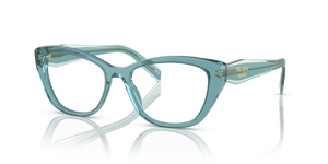 16J1O1 - Crystal Peacock with Clear Lenses