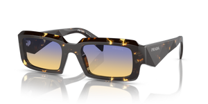 16O50E - Black Malt Tortoise with Clear Fifty Yellow/Dark Blue Lenses