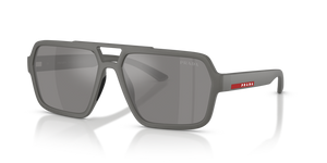 16X7W1 - Grey Metal with Grey Mirror Silver Lenses