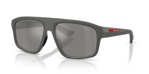 16X7W1 - Metal Grey with Grey Mirror Silver Lenses