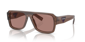 17O60B - Transparent Brown with Light Brown Lenses