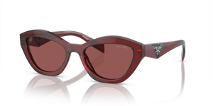 18O80B - Red Transparent with Dark Violet Lenses