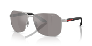 18X80I - Matte Champagne with Purple Brown Mirror Silver Lenses