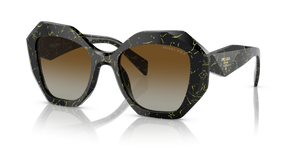 19D6E1 - Black/Yellow Marble with Polarized Brown Gradient Lenses