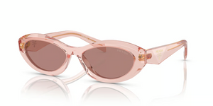 19Q10D - Transparent Peach with Light Brown Lenses