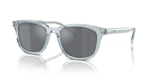 19T175 - Transparent Azure with Dark Grey Flash Silver Lenses