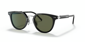1AB03R - Black with Polarized Green Lenses