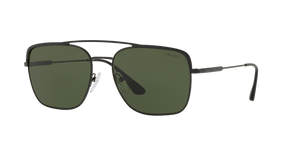 1AB1I0 - Black with Green Lenses