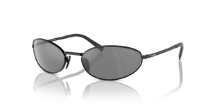 1AB60G - Black with Grey Mirror Silver Lenses