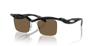 1AB8C1 - Black with Dark Brown Lenses