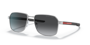 1BC06G - Silver Grey with Gradient Grey Polarized Lenses