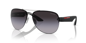 1BC09U - Silver with Gradient Grey Lenses