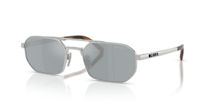 1BC40X - Silver with Blue Mirror Silver Lenses