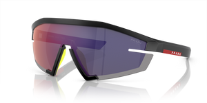 1BO10A - Matte Black with Red/Blue Lenses