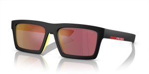 1BO10A - Matte Black with Dark Grey Mirror Red Lenses