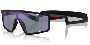 1BO10J - Matte Black with Dark Blue Mirror Violet Lenses