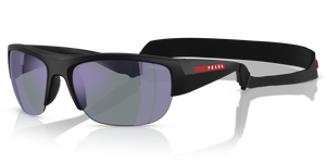 1BO10J - Matte Black with Dark Blue Mirror Violet Lenses