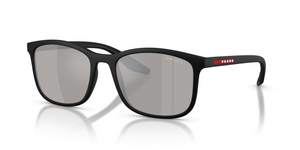 1BO2B0 - Matte Black with Light Grey Mirror Silver Lenses