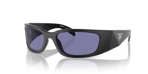 1BO40G - Matte Black with Dark Violet Lenses
